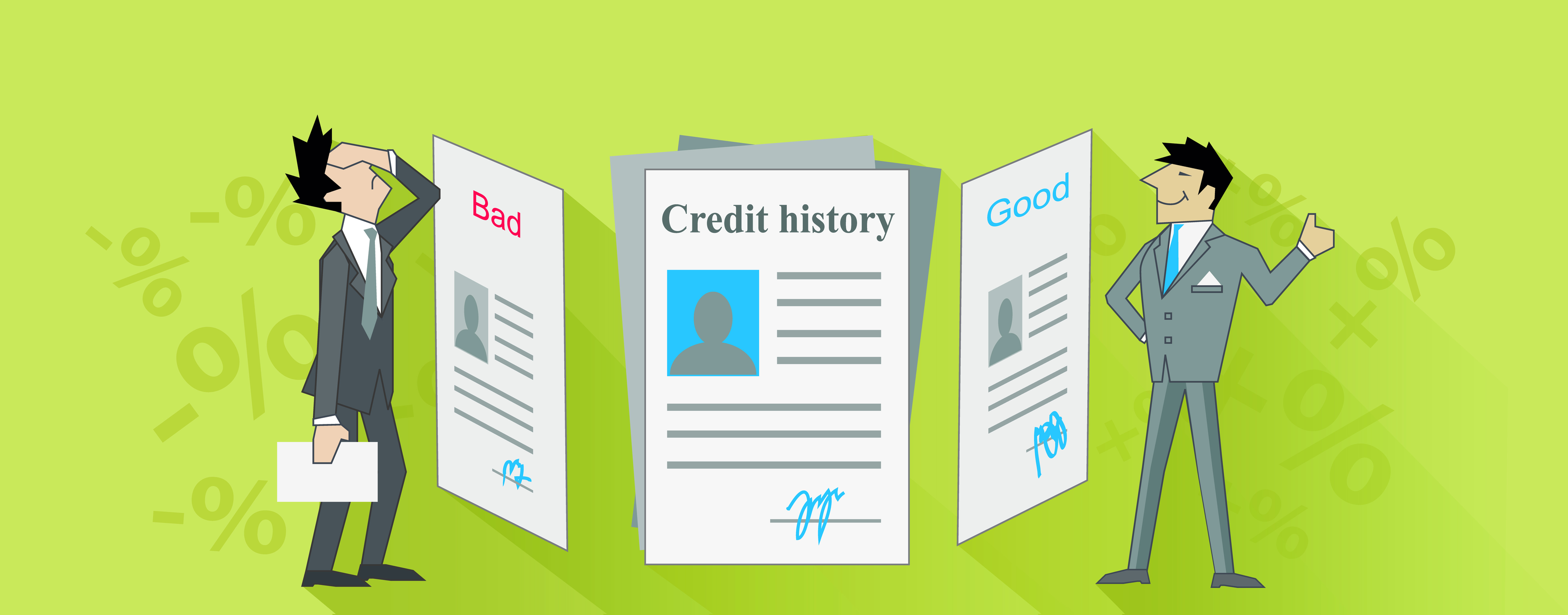 Comparing good and bad credit