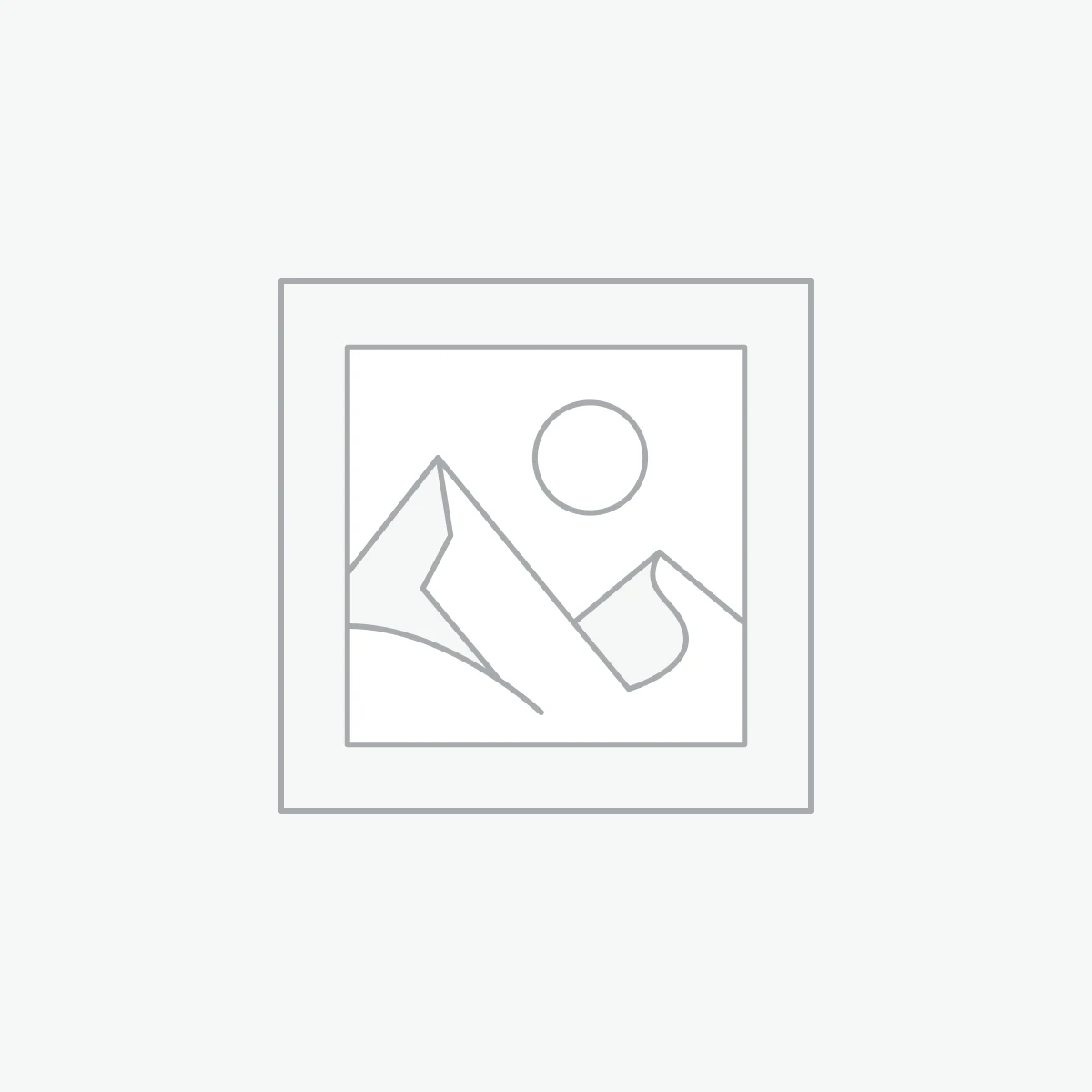 Basic landscape icon with sun and peaks